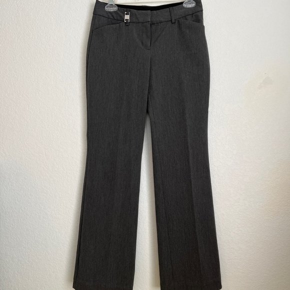 Women's Express Editor Pants, Bootcut, Gray, Size 00R - Picture 1 of 10